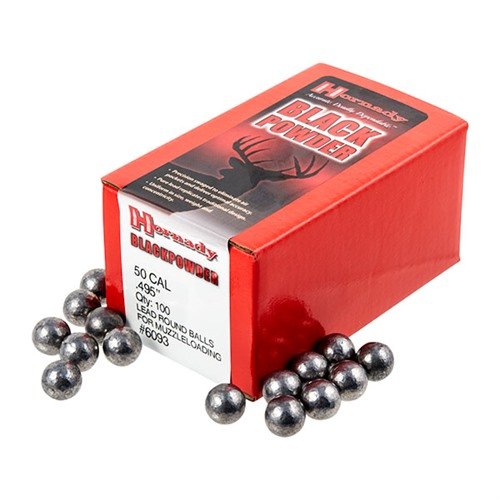 Die Hornady® Round Balls bieten präzise, gleichmäßige Leistung dank kaltschmiedetem reinem Blei, was optimale Genauigkeit und Konsistenz garantiert.