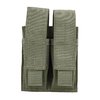 Die Blackhawk Double Pistol Mag Pouch bietet sicheren Platz für zwei Magazine, ist aus robustem 500 Denier Nylon und passt perfekt an dein S.T.R.I.K.E oder MOLLE Gear.