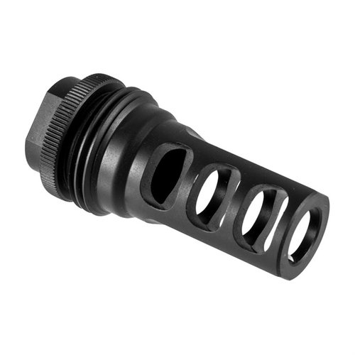Der SilencerCo Hybrid ASR Muzzle Brake reduziert Rückstoß, erleichtert das Anbringen von Suppressoren und bietet eine robuste Edelstahlkonstruktion.