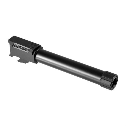 Die THREADED BARRELS von SILENCERCO für Glock® bestehen aus 416R Edelstahl, passen auf Gen 3 und Gen 4 und bieten eine hochwertige Oberfläche sowie einen Gewindeschutz.