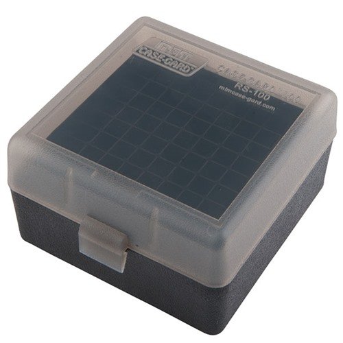 Die FLIP TOP RIFLE AMMO BOX von MTM CASE-GARD bietet unverwüstliches Polypropylen, einen 25 Jahre garantierten Mechanik-Scharnier und sicheren Snap-Lock-Verschluss.