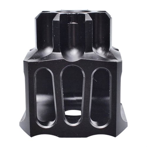 Der LOUD AND FLASHY Muzzle Brake mit 14mm LH-Gewinde reduziert Recoil und Muzzle Rise, während er gleichzeitig Sound und Flash verstärkt. Ideal für Läufe ab 7.65