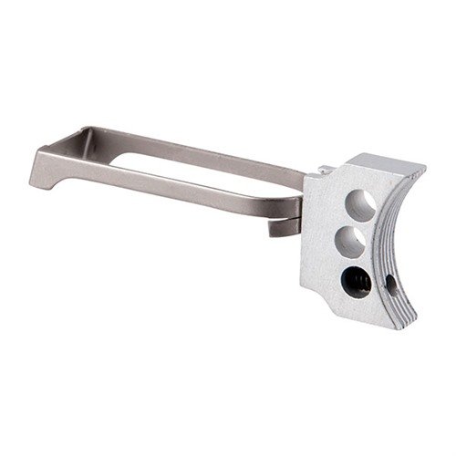 Der Fusion Pro-Series 3-HOLE Trigger in Silber ist leicht, verstellbar und bietet eine perfekte Passform für deine 1911. Ideal für Combat und Match!