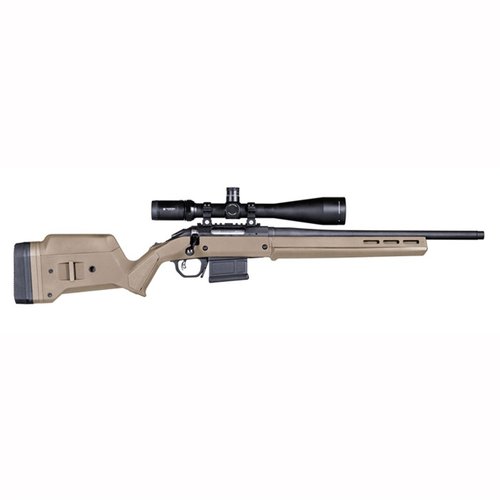 Der Magpul Hunter American Stock für Ruger® American Short Rifles bietet eine einfache Drop-In-Lösung, ist vollständig einstellbar und M-LOK-kompatibel.