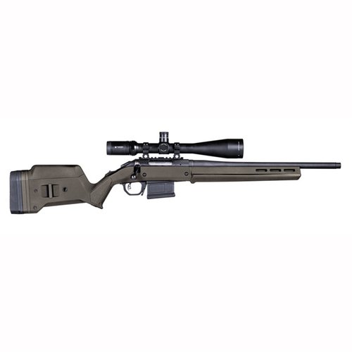 Der Magpul Hunter American Stock für Ruger® American Short Rifles bietet eine einfache Drop-In-Lösung, voll einstellbare Länge, M-LOK-Kompatibilität und ist in mehreren Farben erhältlich.