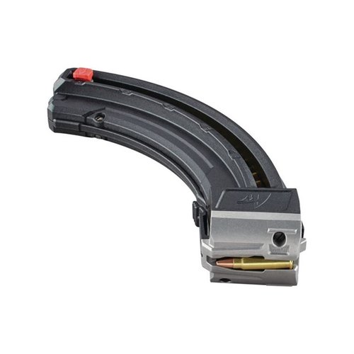 Das Butler Creek Magazin für die Savage A17 fasst 25 Schuss .17 HMR, hat eine robuste Metallkonstruktion, eine Anti-Tilt-Follower und ist für einfaches Laden optimiert.