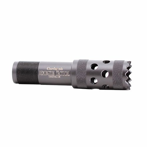 Der 12GA Tactical Breecher Choke von Carlsons bietet ein extra breites Schussmuster, eine gezahnte Spitze für Türöffnungen und reduziert den Rückstoß.