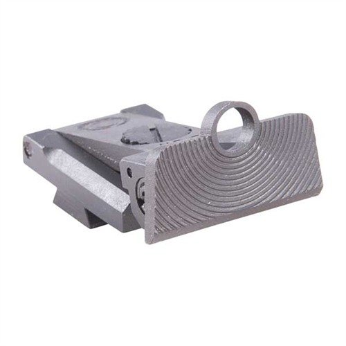 Die 1911 Adjustable Sights von Caspian bieten präzise Zielerfassung mit drei Styles: Target Notch für Bullseye, Round Ghost Ring für schnelle Ausrichtung und Diamond Ghost Ring für Helligkeit.