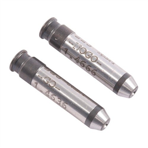 Die Clymer Go & No-Go Headspace Gauge Sets bieten präzise Messungen aus hochwertigem Stahl, inklusive Go- und No-Go-Messgeräten für sichere Waffenwartung.