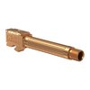 CMC TRIGGERS Fluted Barrel for G19 Threaded 1/2-28 TiCN Bronze