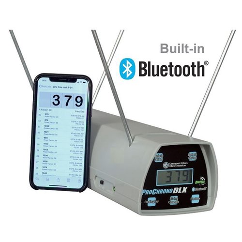 Der ProChrono DLX Chronograph mit Bluetooth bietet präzise Geschwindigkeitsmessung, große Speicherkapazität und ist ideal für alle Schießsportarten.