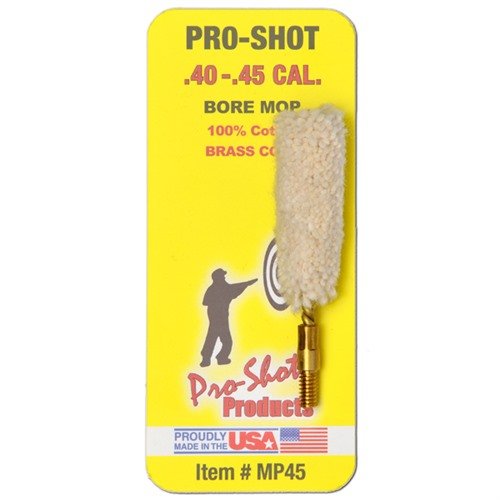 .40-.45 CAL. MOP von PRO SHOT PRODUCTS, INC ist ideal zum Reinigen deiner Waffen. Er sorgt für eine gründliche Reinigung und verlängert die Lebensdauer deiner Lauf.