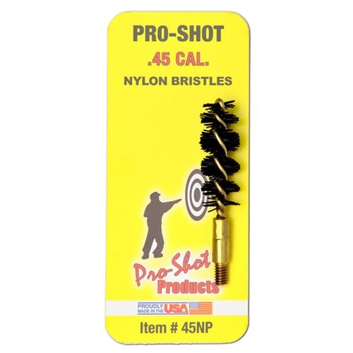 .45 CALIBER NYLON PISTOL BRUSH von PRO SHOT PRODUCTS ist ideal zum Reinigen deiner Pistole, langlebig und effektiv für eine gründliche Pflege.