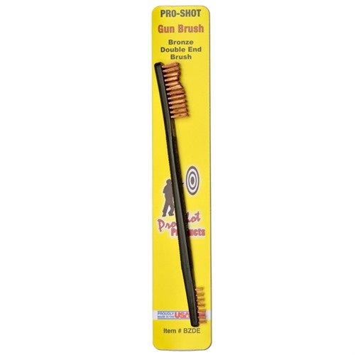 Die GUN BRUSH DOUBLE END - BRONZE von PRO SHOT PRODUCTS ist ideal zum Reinigen deiner Feuerwaffen. Sie bietet zwei Seiten für gründliche Reinigung und Langlebigkeit.