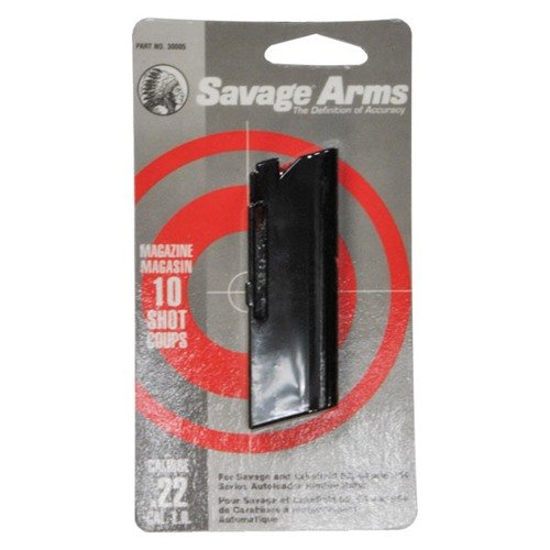Das Savage Magazine 64 Series bietet dir 10 Schuss für die .22LR, ideal für präzises Schießen und hohe Zuverlässigkeit in deinem Modell 64.