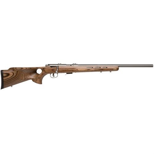 Die Savage 93R17 BTVS in .17 HMR mit 21" Edelstahl-Thumhole bietet dir Präzision, Stabilität und ein ergonomisches Design für optimale Schusskontrolle.