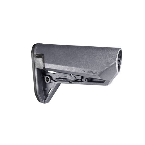 Der Magpul MOE SL-S Stock bietet eine schlanke Bauweise, verbesserten Wangenauflage, 10m wasserdichten Stauraum und ist ideal für AR15/M4 Karabiner.