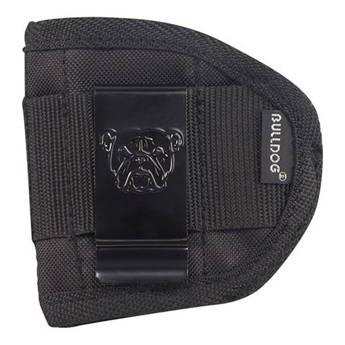Das Bulldog Black Small Inside Pants Holster bietet dir eine bequeme und sichere Tragemöglichkeit für deine Waffe, ideal für den täglichen Gebrauch.