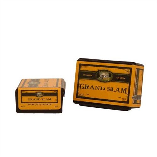 Die Speer Bullet .25 .257 120gr SP GrandSlam bietet hervorragende Präzision und Durchschlagskraft für Deine Jagd- und Schießbedürfnisse. 50 Stück pro Packung!
