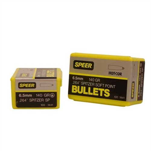 Die Speer Bullet 6.5mm .263 140gr Sptz SP bietet hervorragende Präzision und Zuverlässigkeit für dein Schießen, ideal für Jagd und Sport.