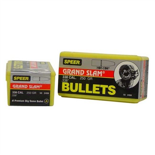 Die Speer Bullet .338 250gr Grnd Slam bietet hervorragende Präzision und Durchschlagskraft, ideal für die Jagd und das Sportschießen. Vertraue auf Qualität!
