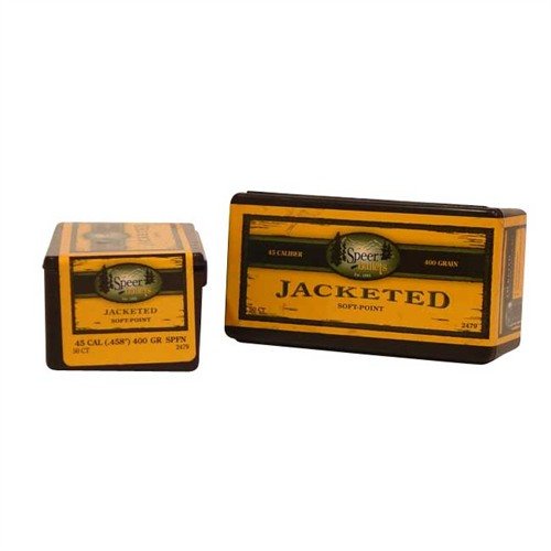 Die Speer Bullet .45 .458 400GR FN SP bietet hervorragende Präzision und Durchschlagskraft, ideal für Jäger und Sportschützen, die Leistung schätzen.