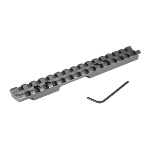 Die EGW Ruger American Rimfire Scope Bases bieten eine vielseitige Picatinny-Schiene, die ohne Bohren montiert werden kann und Flexibilität bei der Zielfernrohrwahl bietet.