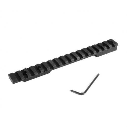 Die EGW Weatherby Mark V HD Scope Bases bieten dir eine robuste Picatinny-Schiene, die einfach zu montieren ist und optimale Flexibilität bei der Zielfernrohrwahl ermöglicht.