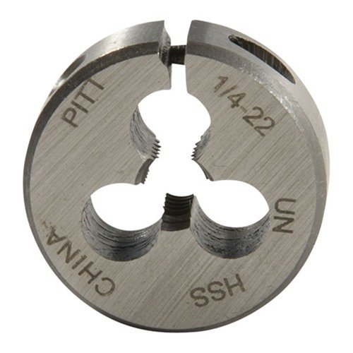 Die Brownells Fractional Carbon Dies aus hochwertigem Kohlenstoffstahl bieten präzise Gewinde, hohe Haltbarkeit und einfache Entfernung von abgebrochenen Fragmenten.