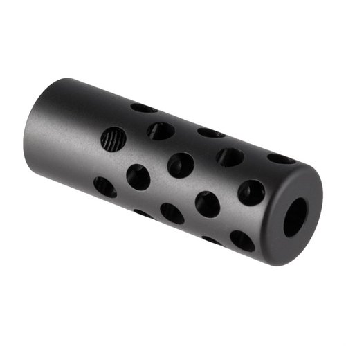 Der QUIET MUZZLE BRAKE 30 Kaliber reduziert den Rückstoß und die Mündungserhebung, leitet Lärm und Gase weg vom Schützen und beeinträchtigt nicht die Genauigkeit.