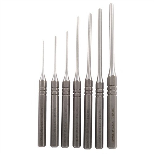 Das Grace USA Steel Roll Pin Punch Set bietet dir langlebige, präzise Werkzeuge aus gehärtetem Kohlenstoffstahl für eine sichere Handhabung von Rollstiften.