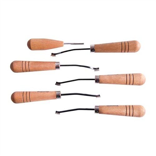 Mit dem CAMP PERRY CHECKERING SET von GUNLINE kannst du mühelos jedes Checkering-Projekt durchführen, von einfachen bis komplexen Mustern in allen Hölzern.