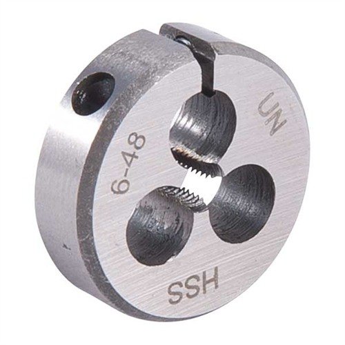 Die Brownells Wire Gauge Carbon Dies bieten präzise Außengewinde, sind aus robustem Kohlenstoffstahl gefertigt und ermöglichen eine einfache Fragmententfernung.