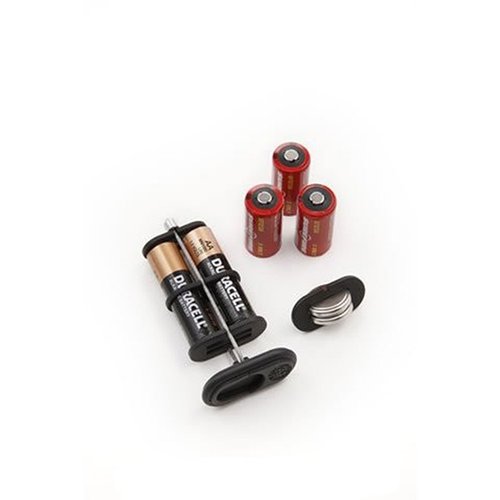 Das Hogue Cargo Management System bietet Platz für 3 SureFire 123A, 2 AA oder 4 2032 Batterien und passt perfekt in die Hogue AR, AK und SIG556 Monogrips.