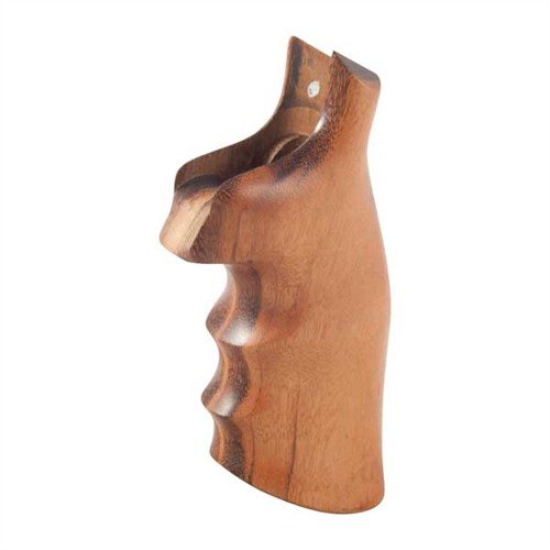 Die WOOD MONOGRIPS aus hochwertigem Goncalo Alves bieten einen stabilen, ergonomischen Griff für präzise Schüsse und absorbieren den Rückstoß optimal.
