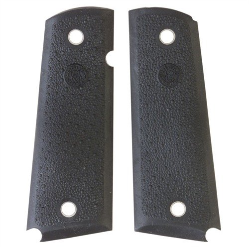 Die SEMI-AUTO PISTOL GRIPS von HOGUE bieten dir eine handfüllende Form, die Rückstoß dämpft und durch Fingerkerben optimalen Halt für die 1911 Auto gewährleistet.