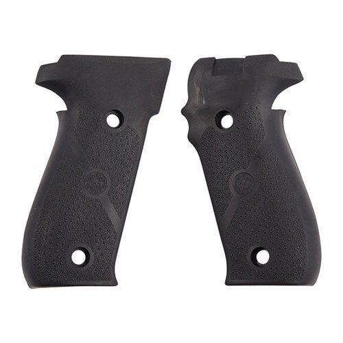 Die HOGUE SEMI-AUTO PISTOL GRIPS bieten eine handfüllende Form, die den Rückstoß dämpft und durch Fingerkerben eine bessere Kontrolle ermöglicht.