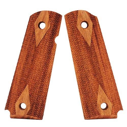 Die GONCALO CHECKER COLT 1911 PANELS von HOGUE bieten dir hervorragenden Grip und Komfort für deine 1911 Auto, perfekt für präzises Schießen und Kontrolle.