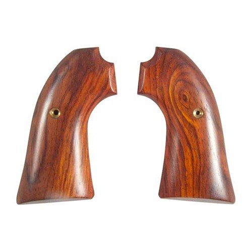 Verleihe deiner Colt- oder Ruger-Sechsschüsser mit hochwertigen, exotischen Hogue-Griffen aus Cocobolo einen romantischen Touch und verbessere das Aussehen und die Haltbarkeit.