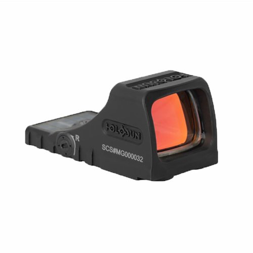 Das Holosun SCS-MOS ist eine direkte Optik für Glock® MOS® Systeme, bietet eine niedrige Bauhöhe, Solar FailsafeTM, automatische Helligkeitsanpassung und Multi-Reticle SystemTM.
