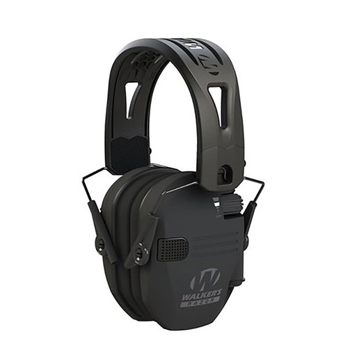 Die Walker's Razor TACTI-GRIP MUFFS bieten 21 dB NRR, Sound Activated Compression und einen rutschfesten Kopfband für sicheren Sitz – ideal für Schützen!