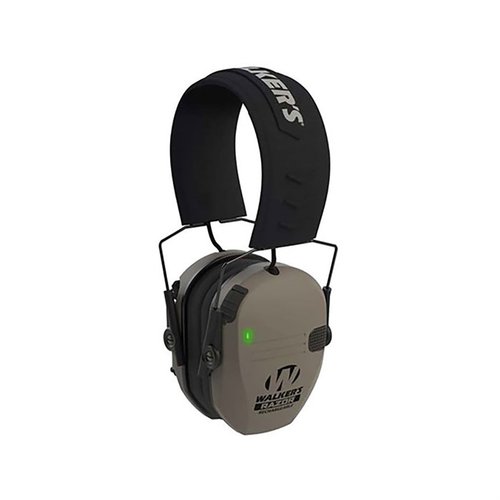 Die Walker's Razor Slim Electronic Earmuffs bieten NRR von 21 dB, Sound activated compression und 40 Stunden Akkulaufzeit für besten Gehörschutz beim Schießen.