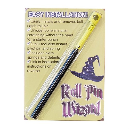 Mit dem Roll Pin Wizard kannst du deinen Bolt Catch Roll Pin einfach installieren, ohne dein Receiver zu zerkratzen. Inklusive sind ein Roll Pin Punch und extra Federn!