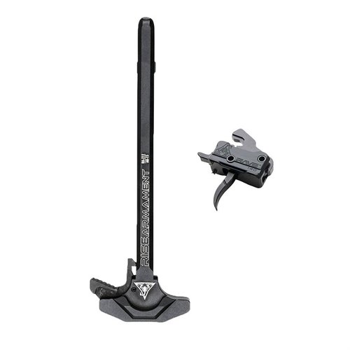Der RISE AR-15 RAVE 140 Trigger bietet einen glatten 3,5-lb Abzug, einfache Installation und kommt mit einem erweiterten Latch Charging Handle für schnelles Nachladen.