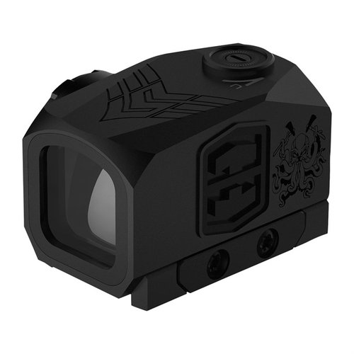 Entdecke den KRAKEN Red Dot Sight mit robustem 7075 Aluminium, wasserdichten Linsen, Shake 'N Wake Technik und Adapterplatten für maximale Stabilität.