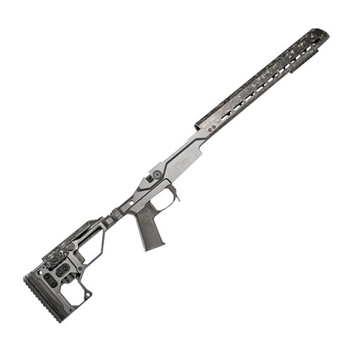 Das Christensen Arms Modern Precision Short Action Chassis ist ultraleicht, anpassbar und aus 7075 Billet-Aluminium mit FFT Carbon Handguard gefertigt.