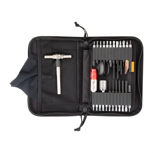 Das 3-Gunner Compact Tool Kit von Fix It Sticks bietet dir eine modulare T-Drive-System, präzise Torque Limiters und eine umfassende Auswahl an Bits in einem kompakten Etui.