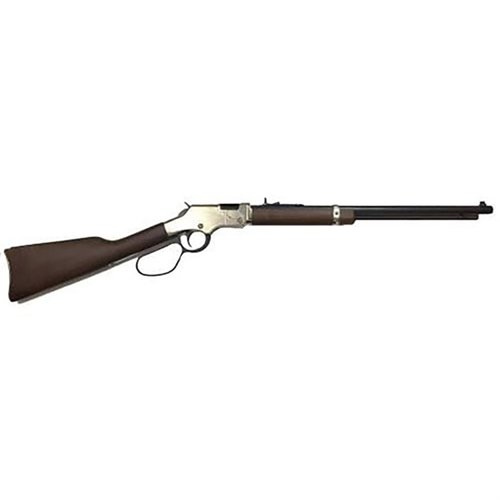 Der Henry Golden Boy Silver 22 S/L/LR bietet eine beeindruckende 20" Lauflänge, 16 Schuss Kapazität und einen großen Loop für optimalen Komfort und Handling.