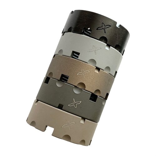 Die CN5F A5 Castle Nut bietet eine verbesserte Länge, tiefere Stanzungen und ist perfekt für das Vltor A5 System, damit dein Karabiner voll zusammenklappen kann.