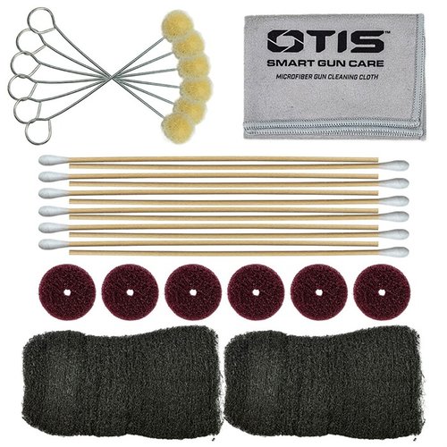 Das Shooter's Choice Gun Blue/Black Accessory Kit enthält alles, was du für die Wiederauffüllung deines Bluing- oder Blackening-Kits benötigst: Stahlwolle, Mikrofasertuch und mehr!